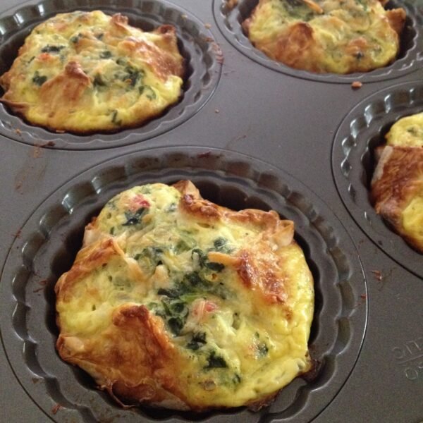 Artichoke & spinach soufflé